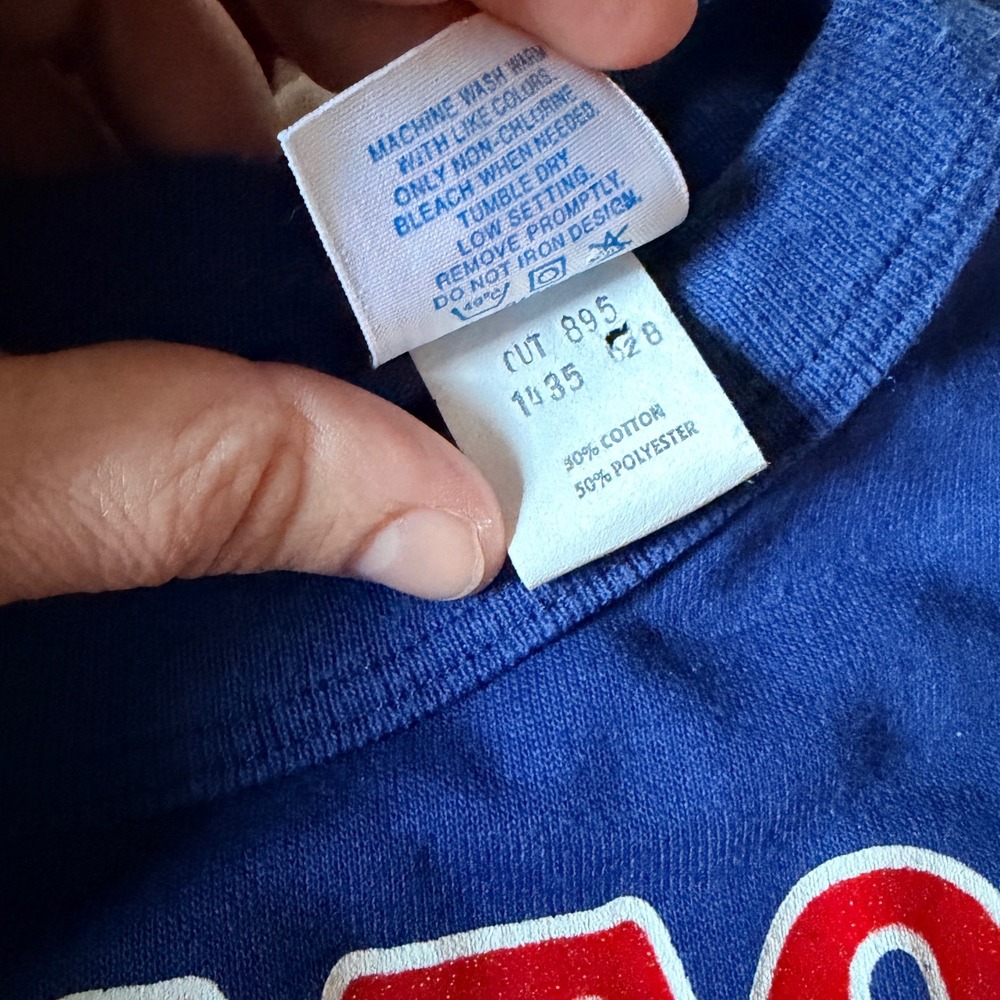 Vintage 1988 Boston Red Sox Tee 50/50 Cotton Poly Graphic with glitter - 14 / 16 - Picture 6 of 8